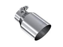 T304 Stainless Steel Tip 2.5 Inch ID 4 Inch OD Single Wall Angle Cut 6.5 Inch Length MBRP