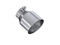 T304 Stainless Steel Tip 3 inch ID 5 inch OD Out 6.5 inch Length Angle Cut Single Wall MBRP