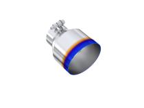 Burnt End Tip 3 inch ID 5 Inch OD Out 6.5 Inch Length Angle Cut Single Wall Universal Tail Pipe Tip T304 Stainless Steel MBRP