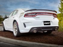 2015-Up Dodge Durango/Charger T304 Stainless Steel with Carbon Fiber Tips, 5 Inch OD Out, Angle Cut, Sold In Pairs MBRP