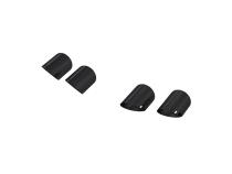 Black-Coated 4 Inch Quad Tip Cover Kit for 2015-2024 Ford Mustangs with Quad Tips MBRP