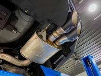 Black-Coated 4 Inch Quad Tip Cover Kit for 2015-2024 Ford Mustangs with Quad Tips MBRP