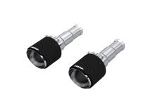 2019-2024 Ram 1500 5.7L Hemi Carbon Fiber Exhaust Tips, 5 Inch OD Dual Wall Angle Cut, Sold In Pairs MBRP