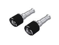 2009-2018 Ram 1500 and 2019-Up Ram 1500 5.7L Hemi Carbon Fiber Exhaust Tips, 5 Inch OD Dual Wall Angle Cut. Sold In Pairs MBRP