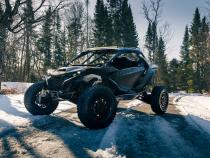 2024-Up Can-Am Maverick R, Black-Coated Steel, Rock Slider Kit MBRP