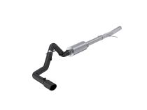 2024-Up Ford Ranger 2.3L Ecoboost Armor BLK Black-Coated Aluminized Steel 3-Inch Cat-Back Single Side Exit with Polished Tip MBRP