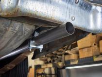 1966-71 Ford Fairlane 2.5 Inch X-Pipe Crossmember Back Rear Exit Exhaust Street Pro Mufflers Pypes Performance Exhaust