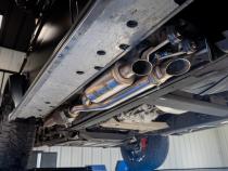 2019-2024 Mercedes-Benz G63 4.0TT V8 Armor Pro T304SS 2.5 Inch Pre-Axle Cat-Back, Dual Split Side, Quad Outlet, Active Profile MBRP