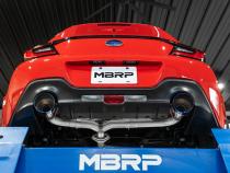 22-Up Subaru BRZ /Toyota GR86 2.4L T304 Stainless Steel 2.5 Inch Axle-Back Dual Split Rear with Carbon Fiber Tips MBRP