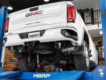 4 Inch Cat Back Exhaust System Single Side Exit 20-Up Silverado/Sierra 2500/3500 HD 6.6L V8 Armor Lite MBRP