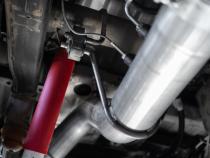 20-2023 Silverado/Sierra 2500/3500 Armor BLK Black Coated Aluminized Steel 4 Inch Filter Back Single Side Exit Exhaust System MBRP