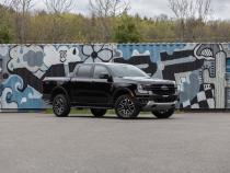 2024-Up Ford Ranger 2.3L Ecoboost Armor BLK Black-Coated Aluminized Steel 3-Inch Cat-Back Single Side Exit with Polished Tip MBRP