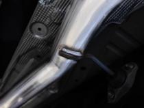 2024-Up Ford Ranger 2.3L Ecoboost Armor BLK Black-Coated Aluminized Steel 3-Inch Cat-Back Single Side Exit with Polished Tip MBRP