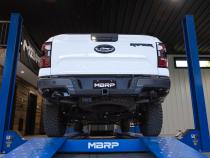24-Present Ford Ranger Raptor 3.0L EcoBoost, Armor BLK 3-Inch Axle-Back Dual Rear Turn-Down MBRP