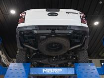 24-Present Ford Ranger Raptor 3.0L EcoBoost, Armor BLK 3-Inch Axle-Back Dual Rear Turn-Down MBRP