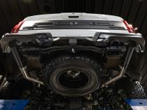 22-Present Ford F-150 Raptor 3.5L and Raptor R 5.2L Armor BLK 3-Inch Axle-Back Dual Split Rear Turn Down MBRP
