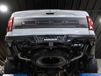 22-Present Ford F-150 Raptor 3.5L and Raptor R 5.2L Armor BLK 3-Inch Axle-Back Dual Split Rear Turn Down MBRP