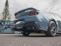 2024-Up Ford Mustang Dark Horse 5.0L Armor Pro 3-Inch Cat-Back Quad Split Rear with CF Tips Active MBRP
