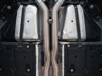2024-Up Ford Mustang Dark Horse 5.0L Armor Pro 3-Inch Cat-Back Quad Split Rear with CF Tips Active MBRP