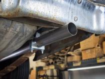 1966-71 Ford Fairlane 2.5 Inch H-Pipe Crossmember Back Rear Exit Exhaust Turbo Pro Mufflers Pypes Performance Exhaust