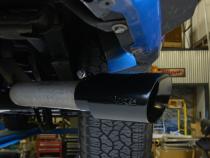 19-25 Silverado / Sierra 1500 4.8L/5.3L Single Exit Tunes &amp;amp; Tip Muffler Replacement Exhaust Kit Violator Muffler Black Tip SGT32VB PYPES