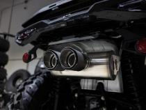 25-Up Can-Am Outlander 850/1000R 6-Inch Single Slip-on System, Dual Outlet with CF Tips, Performance Series MBRP