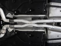 2.5 Inch Exhaust Resonator Bypass X-Pipe Aluminized Steel For 15-Up Ford Mustang GT 5.0L MBRP