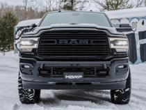 2019-Up Ram 2500 Black-Coated Bumper Light Mounting Bar MBRP