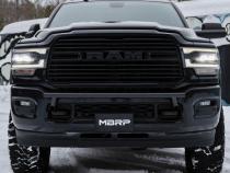 2019-Up Ram 2500 Black-Coated Bumper Light Mounting Bar MBRP